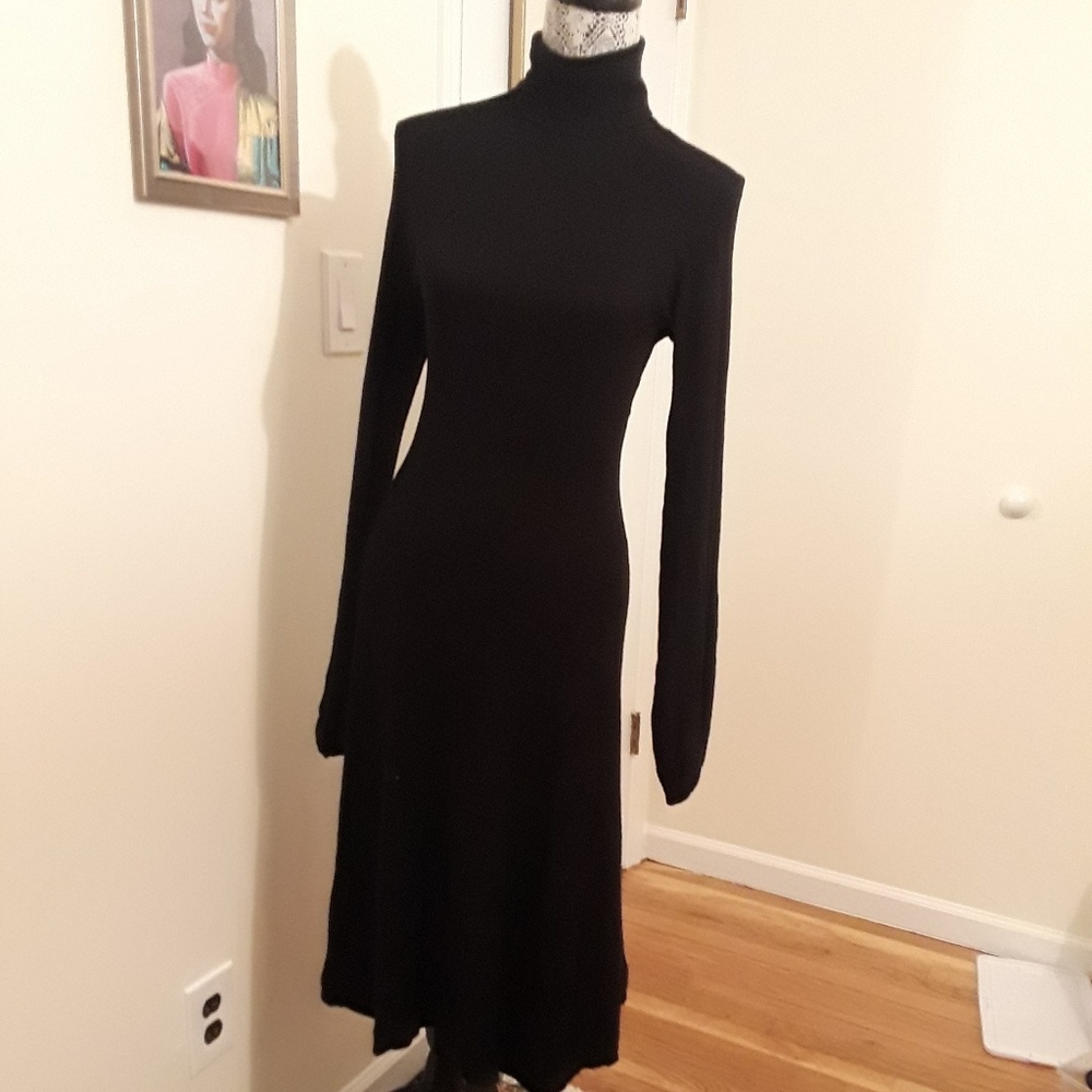 Gorgeous Zara black turtle neck dress